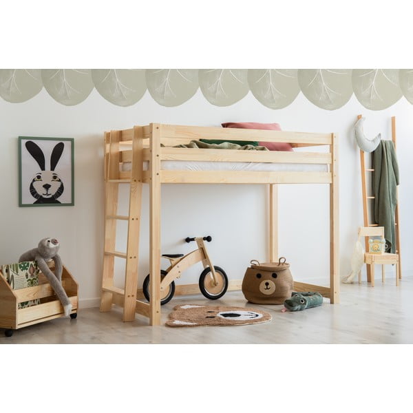 Männipuidust kõrgendatud lastevoodi 80x200 cm CLPBA - Adeko-image-1