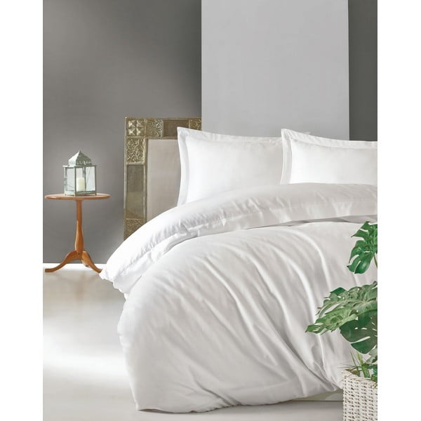 Valge puuvillane voodipesu Cotton Box , 200 x 200 cm Elegant - Mijolnir