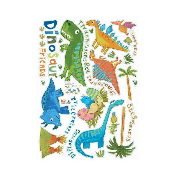 Seinakleebis Värviline Dino - Ambiance-image-1