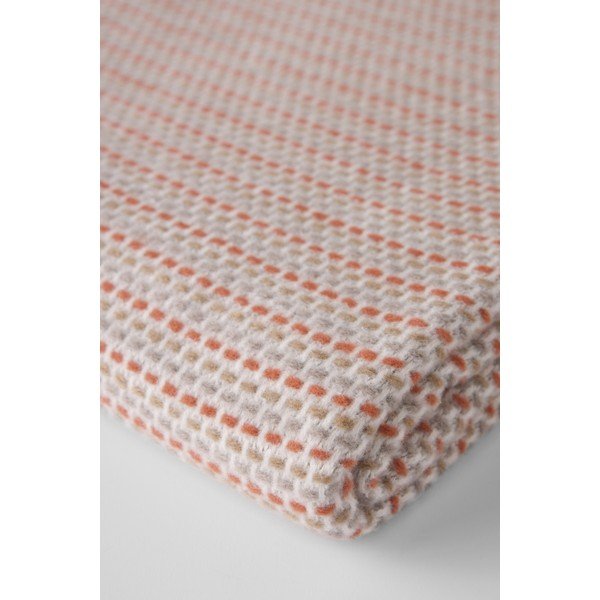 Terrakotavärvi pleed puuvilla seguga 140x180 cm Multi-Zen – Euromant-image-3