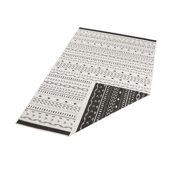 Must ja kreemjas välisvaip , 290 x 200 cm Kuba - NORTHRUGS-image-3