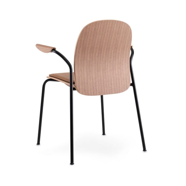 Konjakipruun pähklipuu dekooriga söögitool Book - Gazzda-image-4