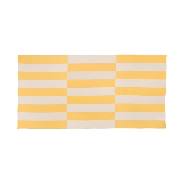 Kollane puuvillane rannarätik 100x160 cm Su - noo.ma