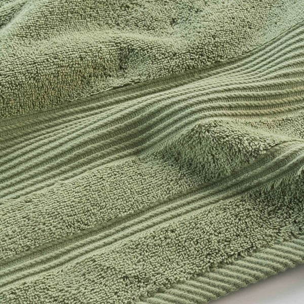 Khakivärvi puuvillane froteerätik 90x150 cm Tendresse - douceur d'intérieur-image-2