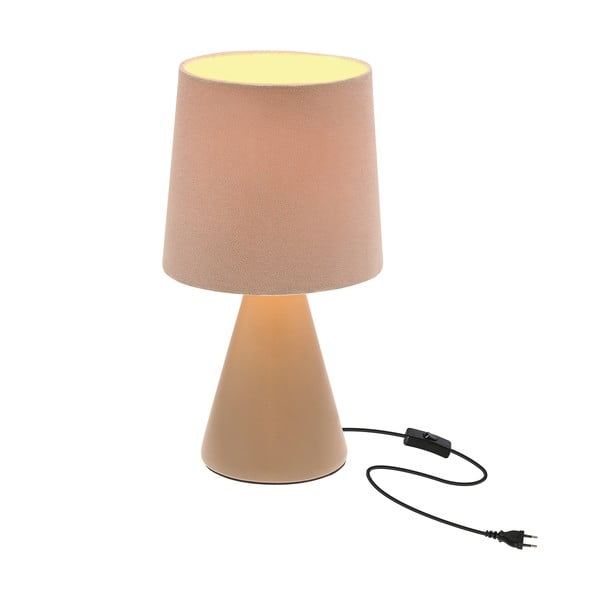 Beež lauavalgusti tekstiilist varjuga (kõrgus 24,5 cm) Satti - Candellux Lighting-image-2