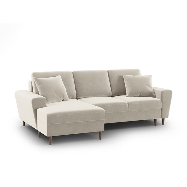 Beež sametist panipaigaga nurgadiivanvoodi (vasak nurk) Kyoto - Cosmopolitan Design-image-1