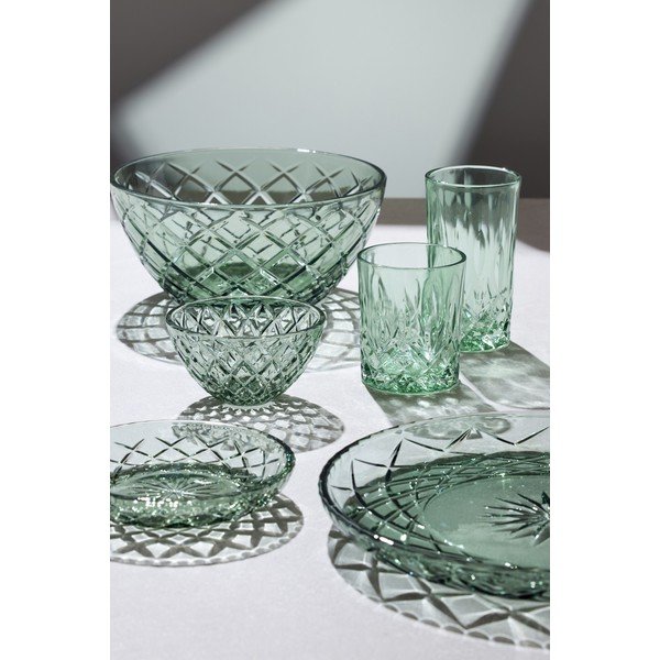 Rohelised klaasist kausid 4tk komplektis 325 ml Sorrento - Lyngby Glas-image-1