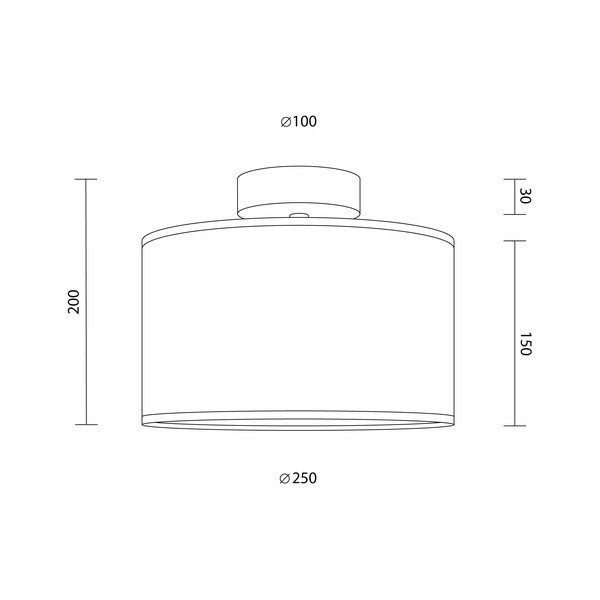 Beež laevalgusti kolmnurkse mustriga , ⌀ 25 cm Taiko - Sotto Luce-image-3