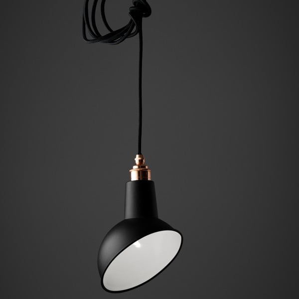 Závěsné světlo Miniature Angled Cloche Black