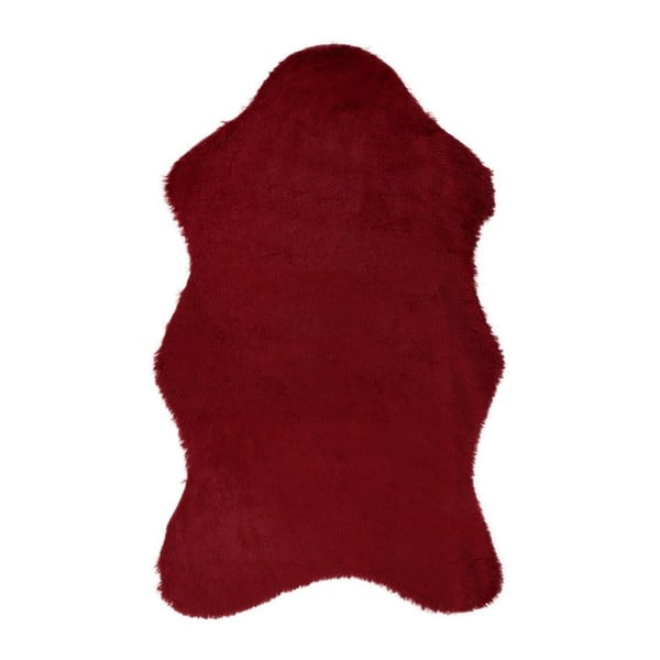 Červený koberec z umělé kožešiny Tavsantuyu Red, 100 x 160 cm