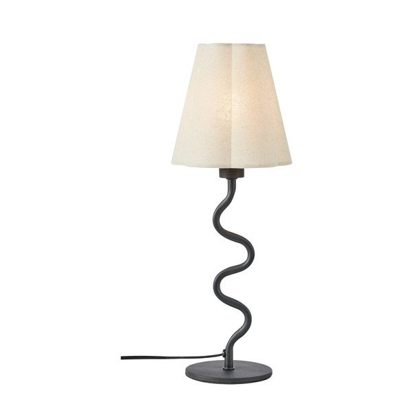 Beež metallist laualamp tekstiilist varjuga (kõrgus 41 cm) Veya - Markslöjd