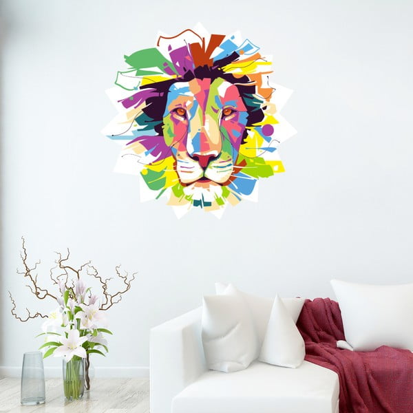 Samolepka Fanastick Pop Art Lion, 50 x 50 cm