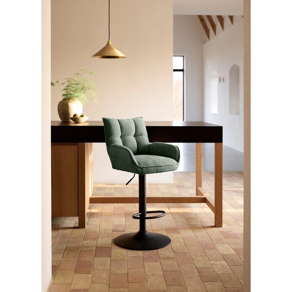 Rohelised reguleeritava kõrgusega baaritoolid 2tk komplektis Marilla - Unique Furniture-image-1