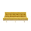 Kollane velvetist diivan 200 cm Lean - Karup Design