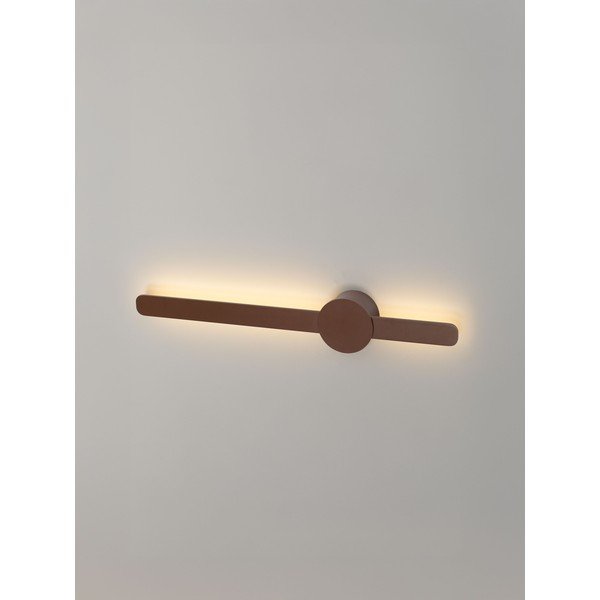 Pruun alumiiniumist LED-seinavalgusti Norei - Nova Luce-image-1