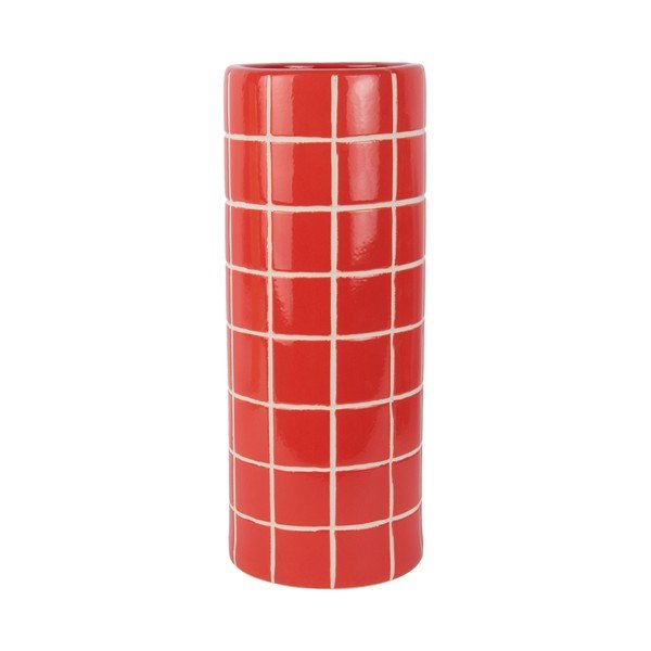 Punane keraamiline vaas (kõrgus 40 cm) Retro Tiles - PT LIVING