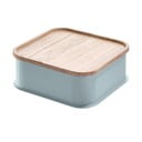 Hall hoiukast kaanega, mis on valmistatud Paulownia puidust, 21,3 x 21,3 cm. Eco - iDesign