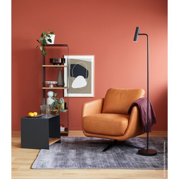 Must LED-põrandavalgusti (kõrgus 154 cm) Stina - Fischer & Honsel-image-2