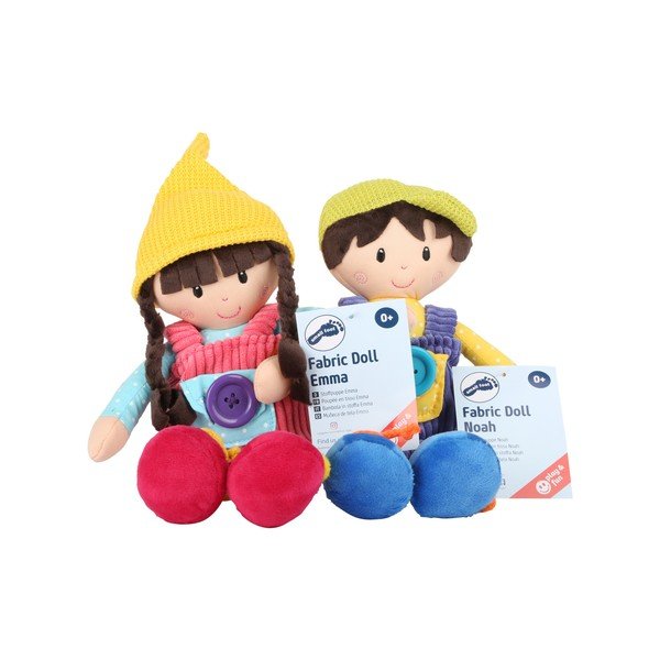 Komplekt 2 laste rättinukku Noah & Emma - Legler-image-1