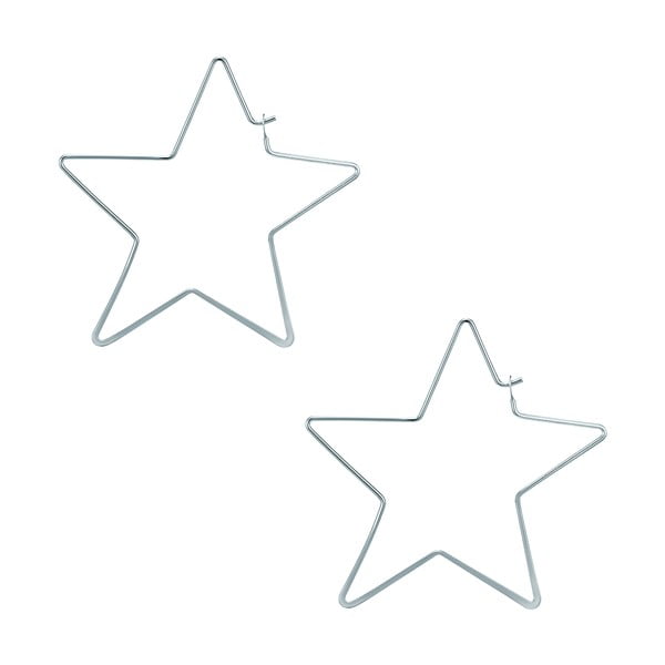 Dámské náušnice stříbrné barvy Tassioni Stars