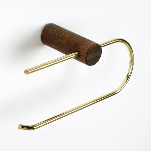 Seinale paigaldatav puidust tualettpaberi hoidja - Kalune Design-image-4