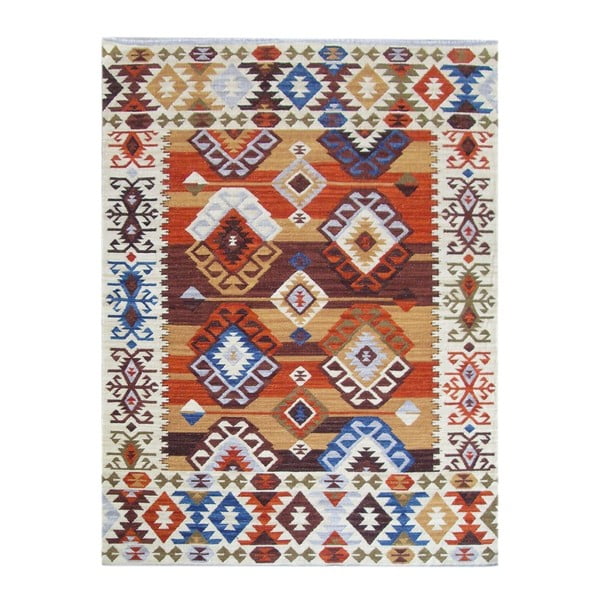 Ručně tkaný koberec Kilim Kaysar, 240x155 cm