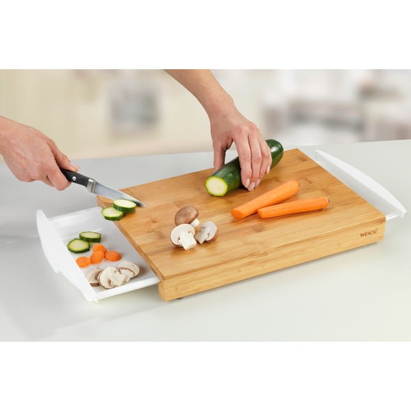 Bambusest lõikelaud kahe sahtliga Bina - Wenko-image-1