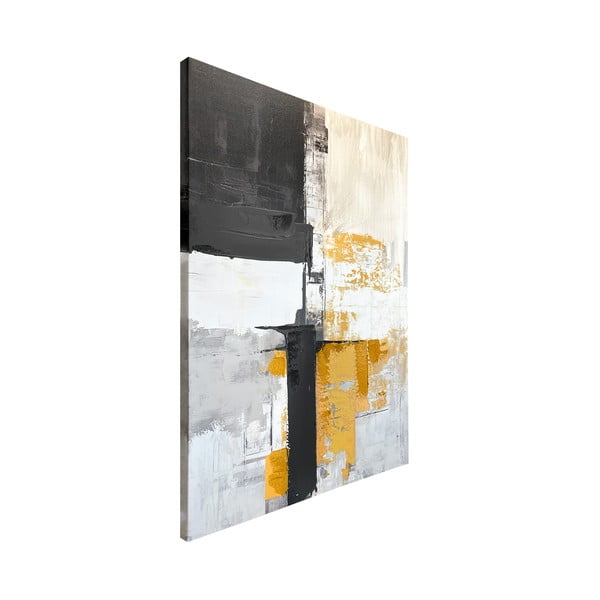 Käsitsi maalitud elementidega maal 70x100 cm Jade - Styler-image-3