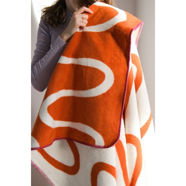 Oranž tekk 150x200 cm Swirl - noo.ma-image-2