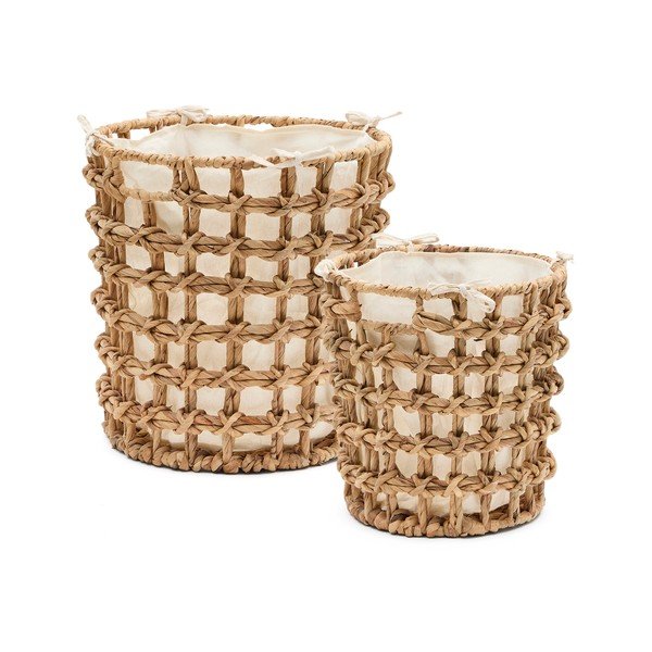 Vesihüatsindist korvid 2tk komplektis ø 38x38 cm Dilam - Kave Home