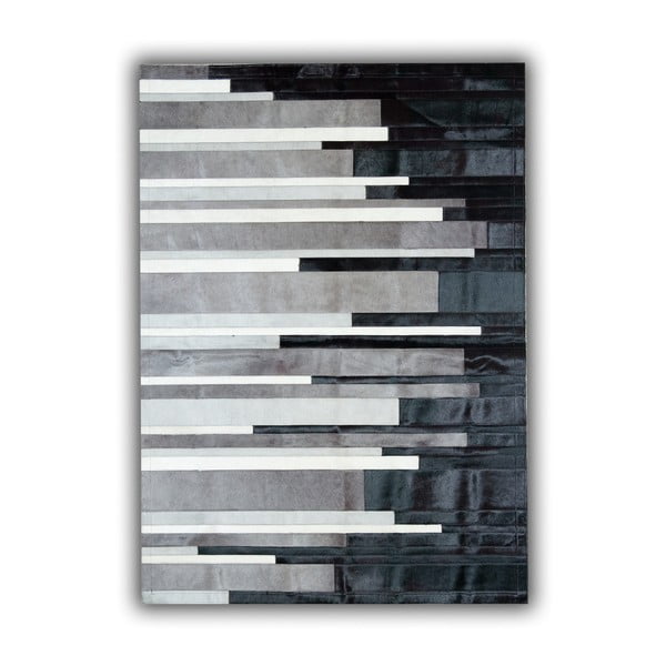 Kožený běhoun Pipsa City Stripes, 200 x 70 cm
