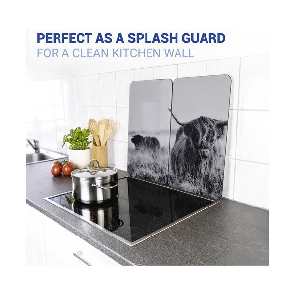 Klaasist pliidikatte komplekt, 2 tk Highland Cattle - Wenko-image-4