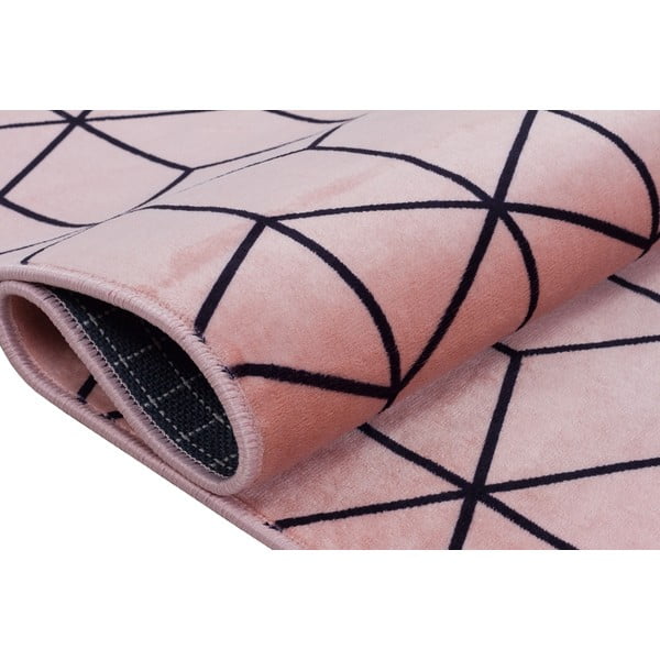 Roosa pestav vaip 160x100 cm - Vitaus-image-2