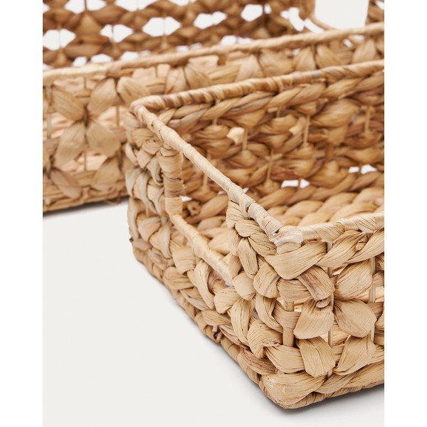 2-osaline vesihüatsindist korvide komplekt 36x27x9 cm Tressa - Kave Home-image-1
