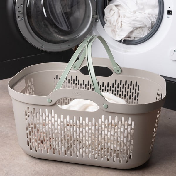 Helepruun plastikust pesukorv 45 l - Addis-image-4