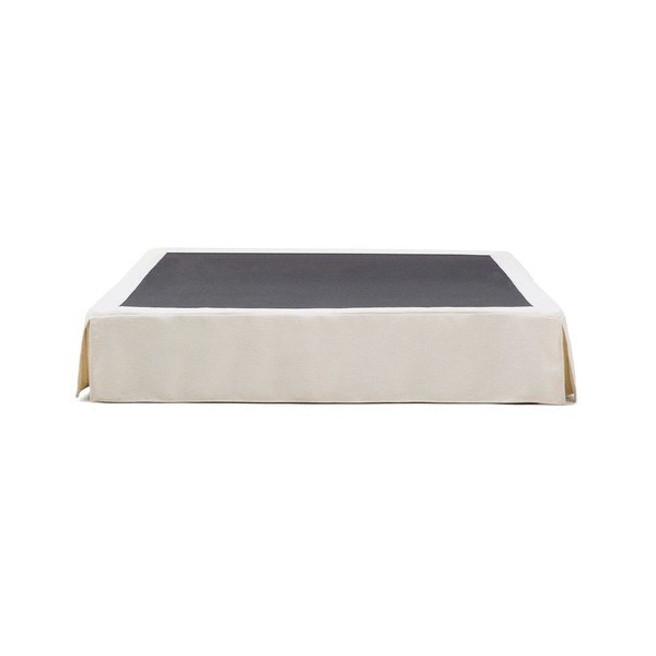 Valge polsterdatud kaheinimesevoodi ilma peatsita 160x200 cm Jaira - Kave Home-image-3