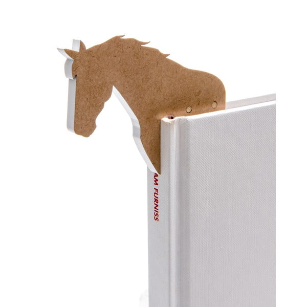 Záložka do knížky ve tvaru koně Thinking gifts Woodland
