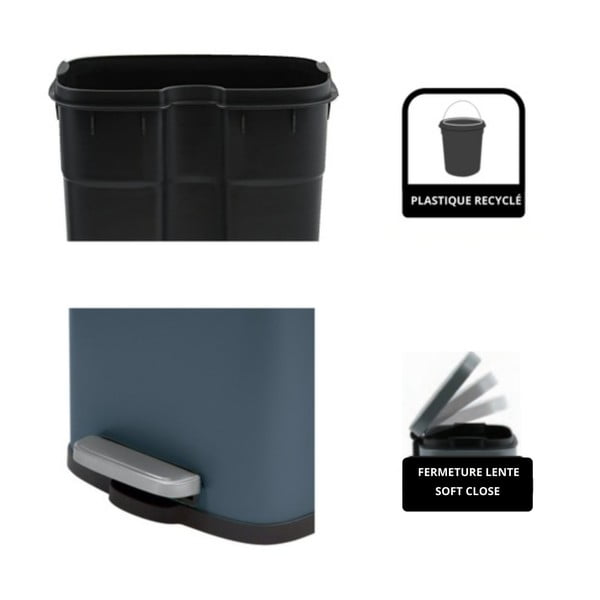 Roheline terasest prügikast 5 l Akira - Spirella-image-2