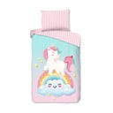 Roosa-türkiissinine puuvillane laste voodipesu üheinimesevoodile 140x200 cm Sweety - Good Morning