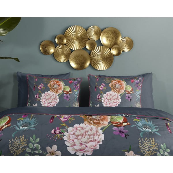 Antratsiitne pikendatud satiin-puuvillast voodipesu kaheinimesevoodile 240x220 cm Parma - Descanso-image-2