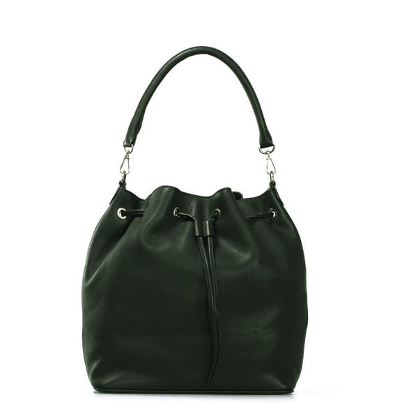 Tmavě zelená kožená kabelka O My Bag The Donna