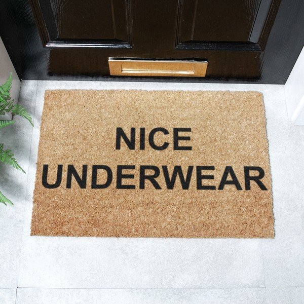 Kookoskiududest matt 40x60cm Nice Underwear - Artsy Doormats-image-2