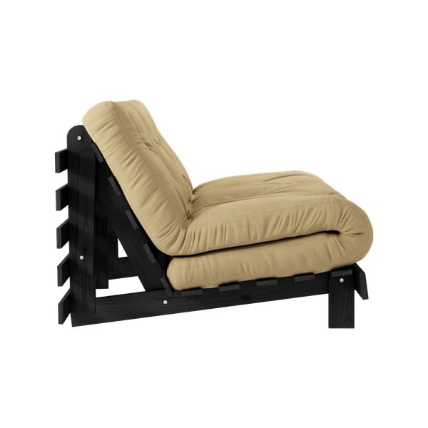 Sinepivärvi diivanvoodi 140 cm Roots Black Night - Karup Design-image-4