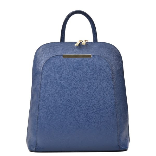 Modrý kožený batoh Renata Corsi Sallio