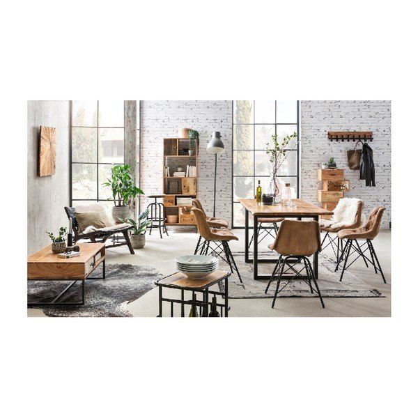 Komoda s 5 zásuvkami z akáciového dřeva WOOX LIVING-image-3