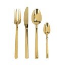 16-osaline kuldset värvi roostevabast terasest söögiriistade komplekt Mikasa Diseno - Kitchen Craft