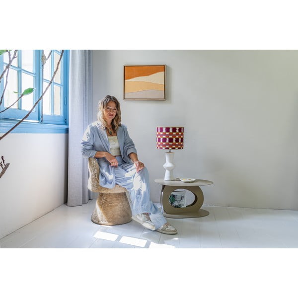 Beež metallist diivanilaud 55x66 cm Tonda - Spinder Design-image-2