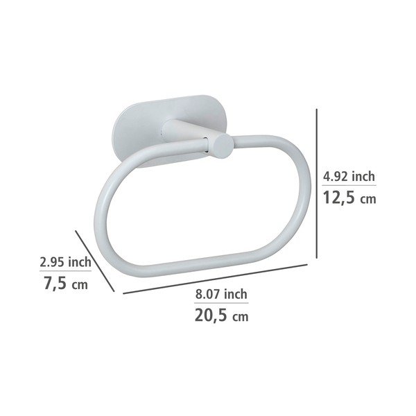 Valge isekandev roostevabast terasest rätikuhoidja Orea - Wenko-image-3