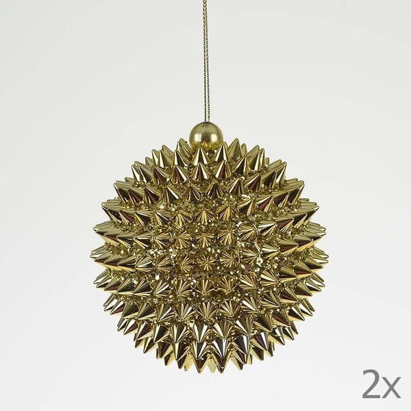 Set dekorativních koulí Ball Gold, 2 ks