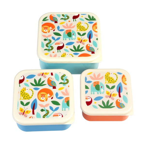 Laste suupistekarbid, 3-osaline komplekt  Wild Wonders - Rex London